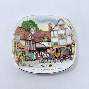 Vintage Enoch Wedgwood Tunstall Plate Old Coach House Woolhampton Inn England